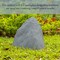 Decorative Outdoor Weather-Resistant Artistic Artificial Faux Stone Rock, Garden Patio Granite Grey Fiberglass Stone